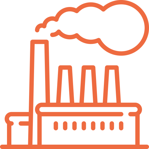 Industrial plant icon