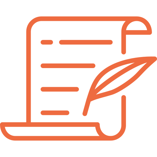 Document and quill icon